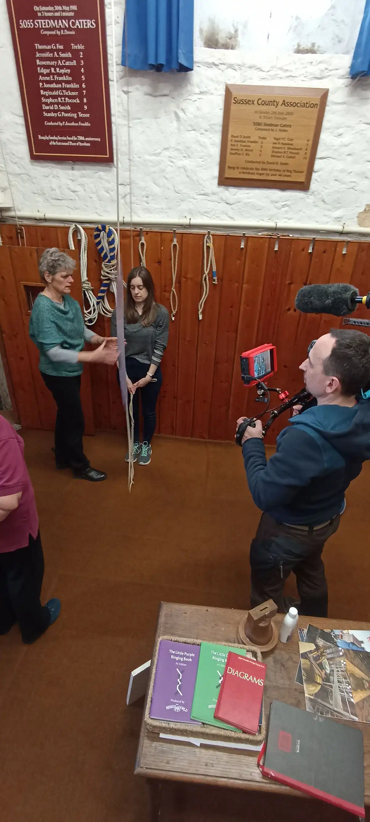 Behind the scenes